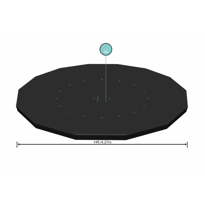 Poolabdeckung Bestway Schwarz Ø 427 cm