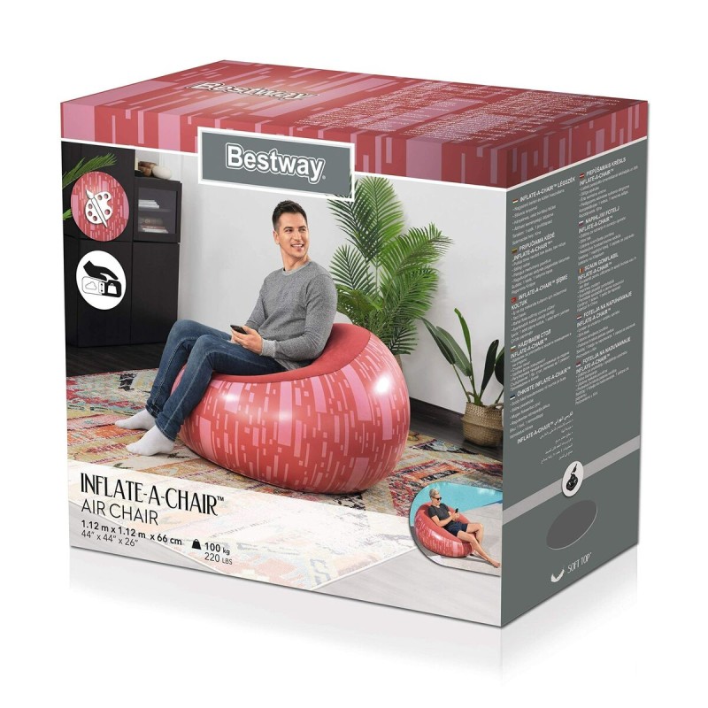 Inflatable Armchair Bestway Fashion 112 x 112 x 66 cm