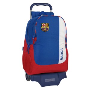 Cartable à roulettes F.C. Barcelona Bleu Bordeaux 32 x 44 x 16 cm