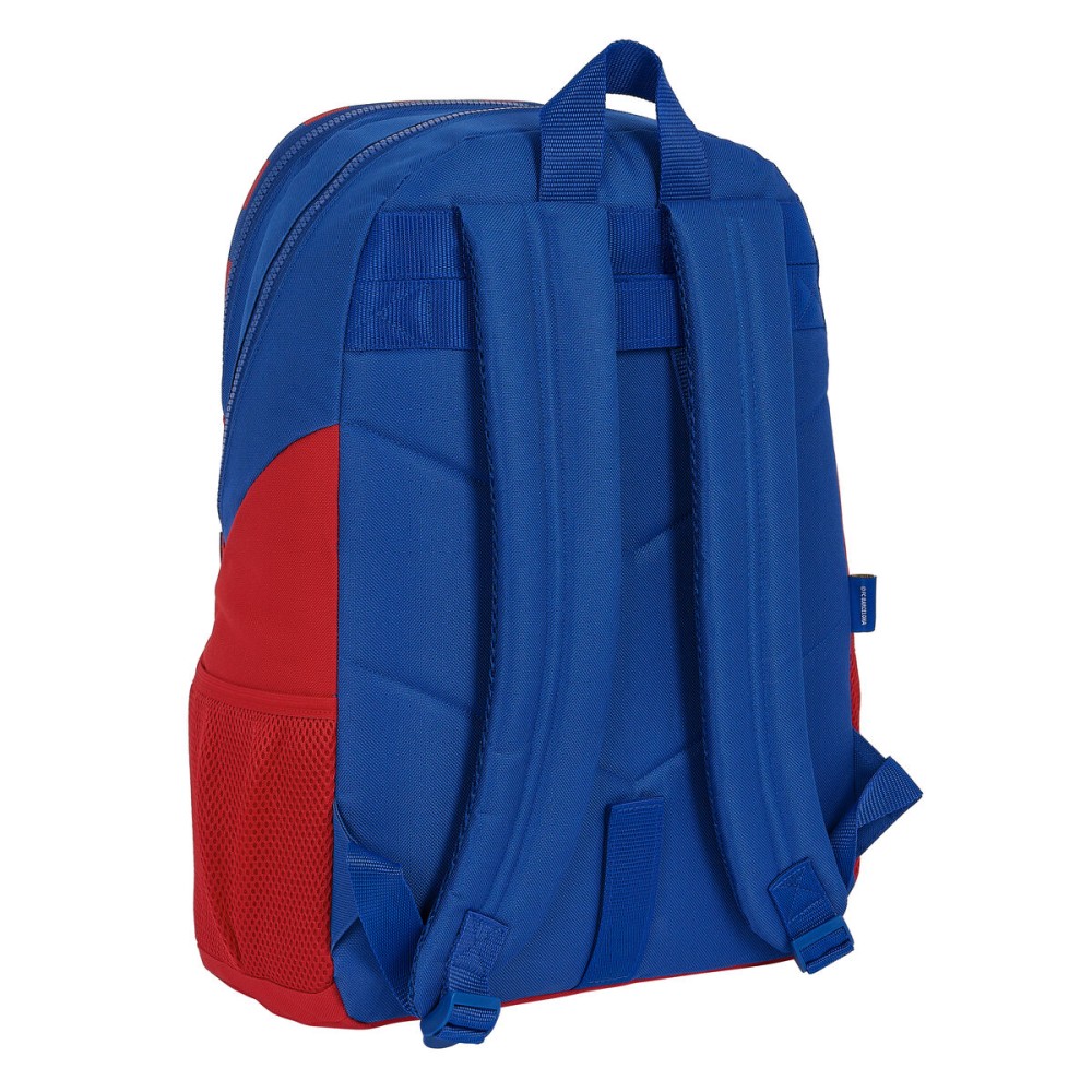 Schulrucksack F.C. Barcelona Blau Granatrot 32 x 44 x 16 cm