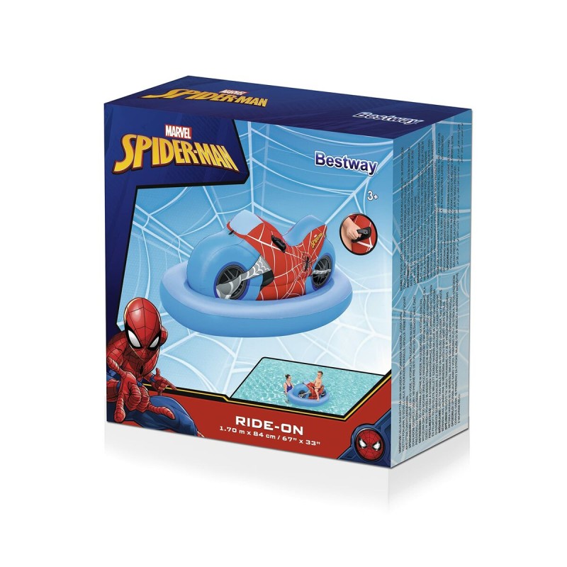 Bestway Aufblasbare Spiderman Motorradfigur 170x84 cm +3 Jahre Strand und Pool 98794