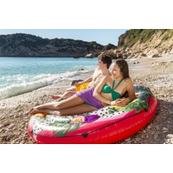 Bestway Île Flottante Gonflable avec Corde Fruit de la Passion D188cm Plage et Piscine 43720