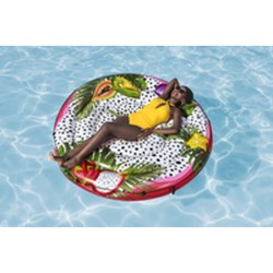 Bestway Aufblasbare Schwimmende Insel mit Seil Passionsfrucht D188cm Strand und Pool 43720