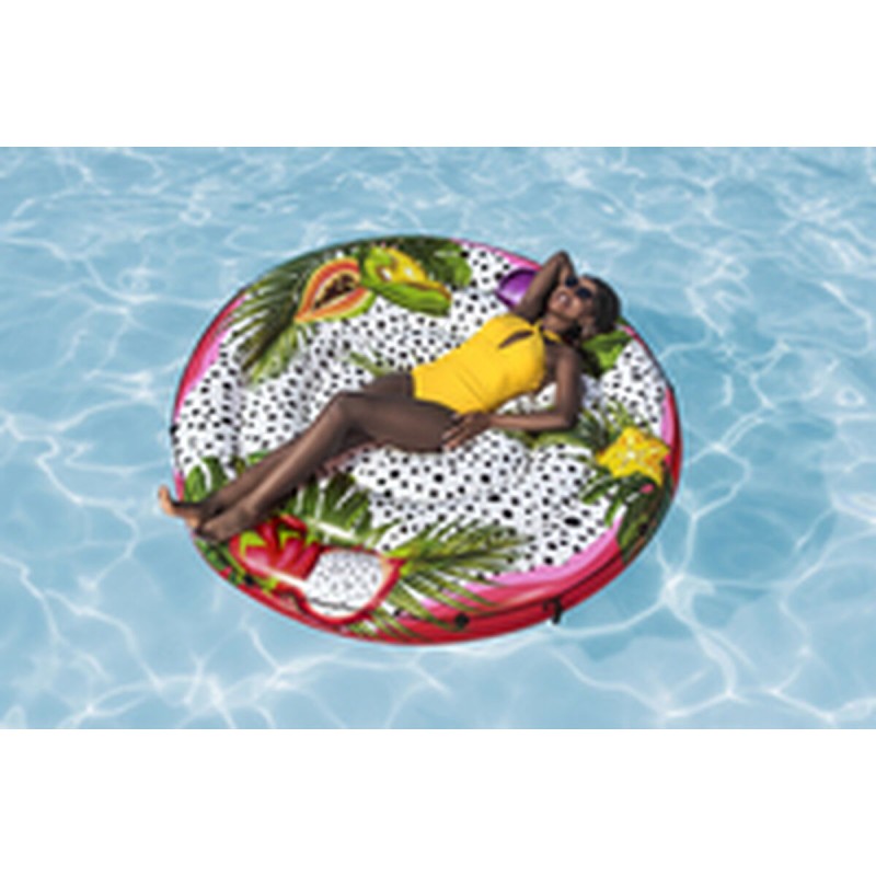 Bestway Île Flottante Gonflable avec Corde Fruit de la Passion D188cm Plage et Piscine 43720