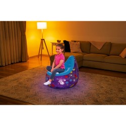 Bestway Fauteuil Gonflable avec Lumières Led Spatiales 72x72x64 cm +3 Ans Intérieur et Jardin 75122