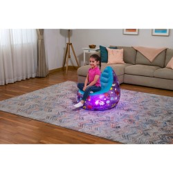 Bestway Fauteuil Gonflable avec Lumières Led Spatiales 72x72x64 cm +3 Ans Intérieur et Jardin 75122