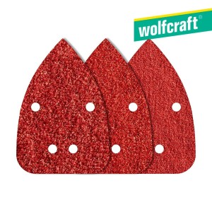 Papier abrasif Wolfcraft 1756000 80/120/240 g (9,6 x 13,6 cm)