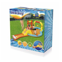 "Bestway Piscine Gonflable Parc de Jeux Bowling 435x213x117 cm +2 Ans Jardin 53068"