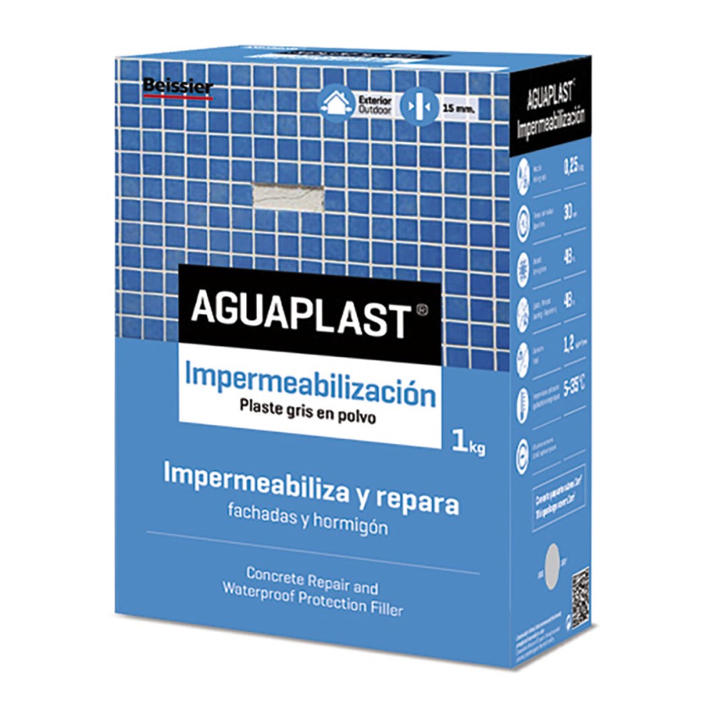 Kunststoffpulver Aguaplast 70043-001 Grau 1 kg