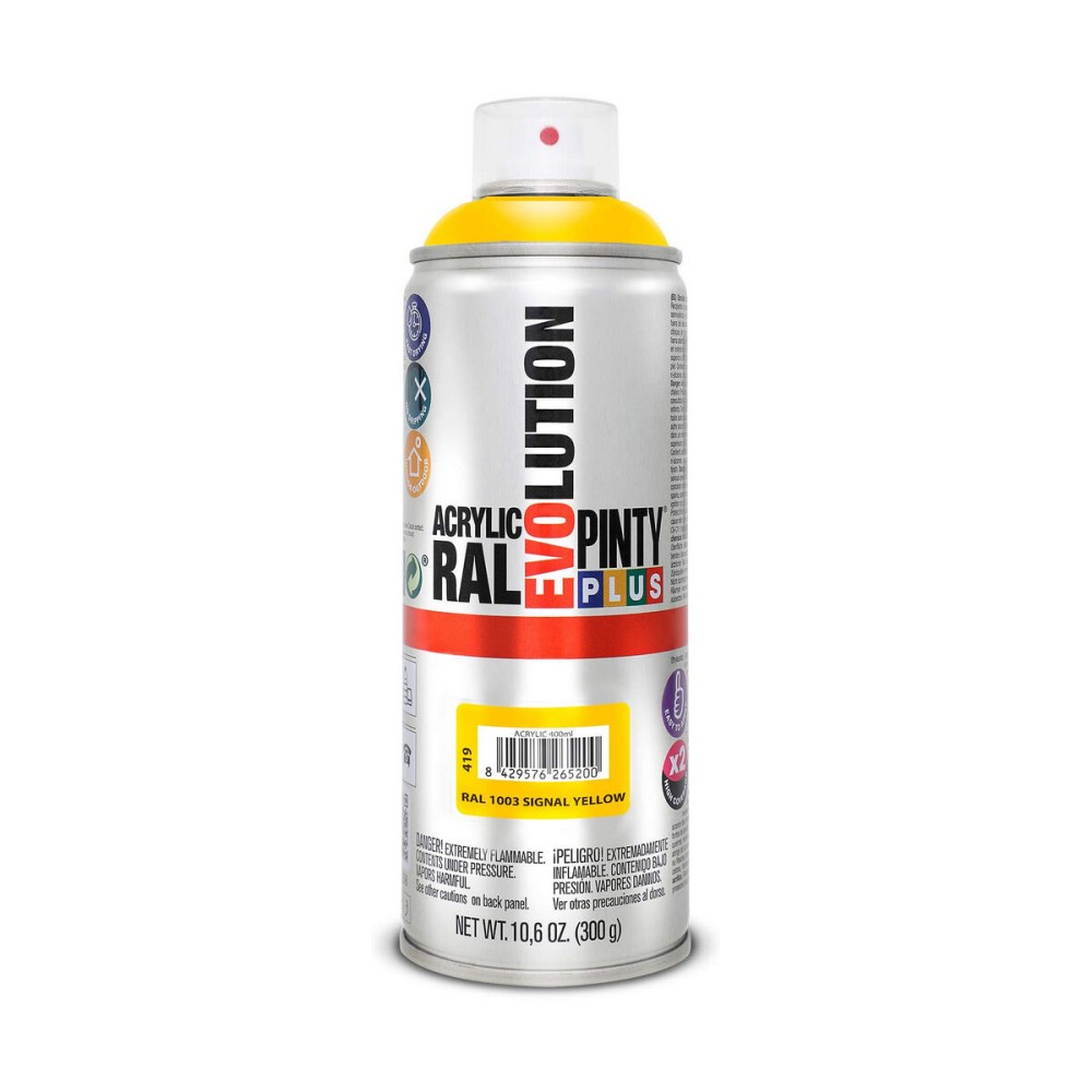 Sprühfarbe Pintyplus Evolution RAL 1003 400 ml Signal Yellow