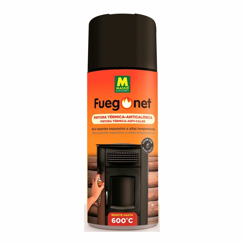 Hitzebeständige Farbe Massó Fuegonet Spray Schwarz 400 ml