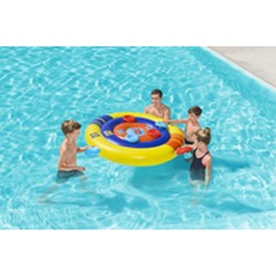 Bestway Spiel Aufblasbares Diskus-Wurfschwimmset D140 cm +3 Jahre Pool 52566