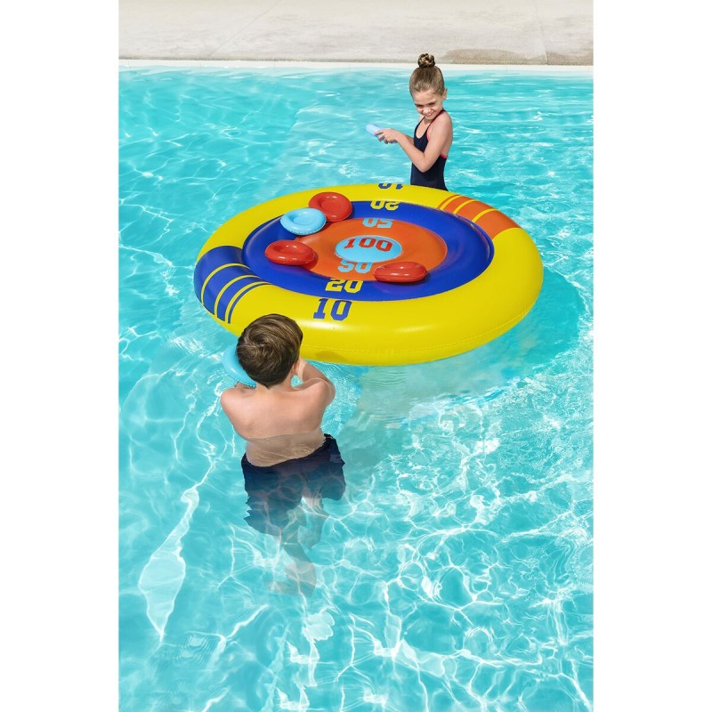 Bestway Spiel Aufblasbares Diskus-Wurfschwimmset D140 cm +3 Jahre Pool 52566