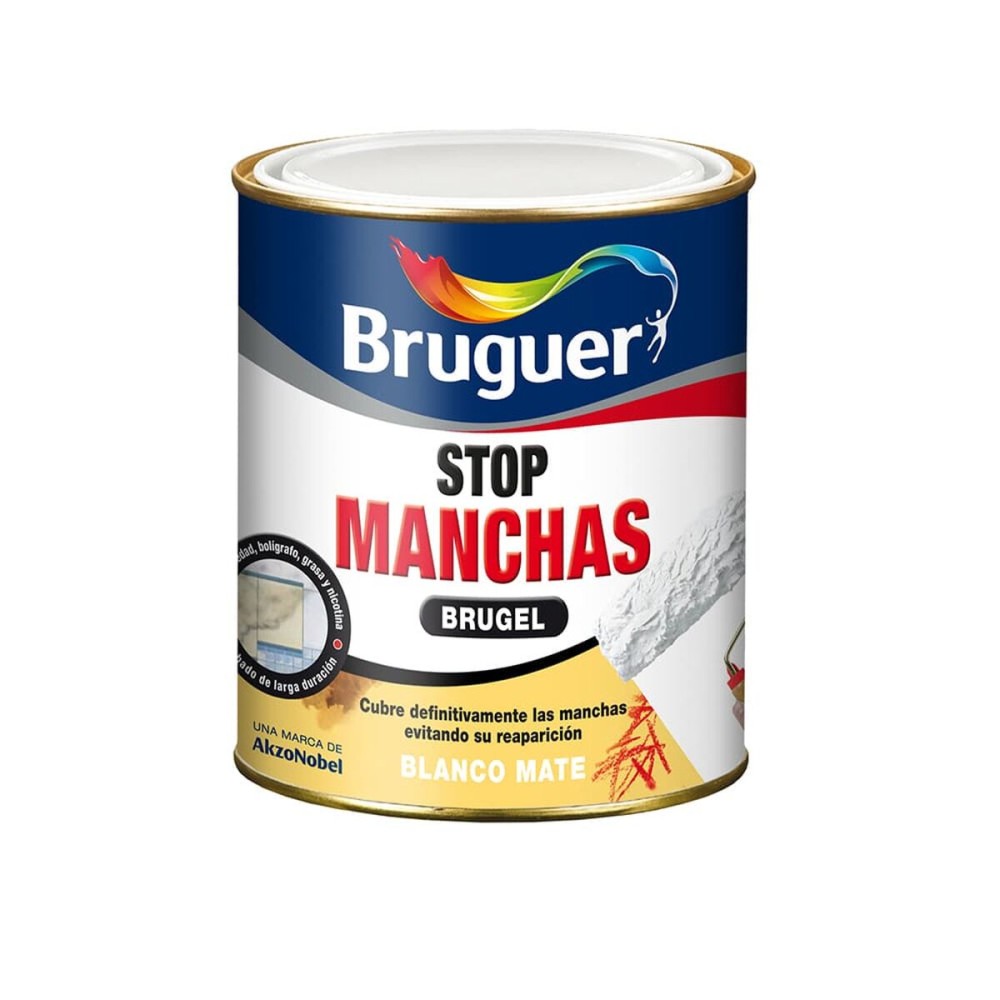 Peinture Bruguer 5056560  Inodore Antitaches Blanc 750 ml Mat