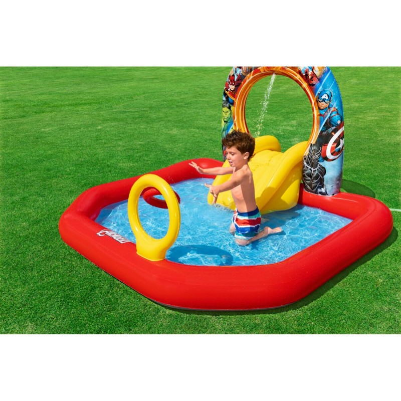 Piscine pour enfants Bestway The Avengers 211 x 198 x 125 cm Parc de jeux