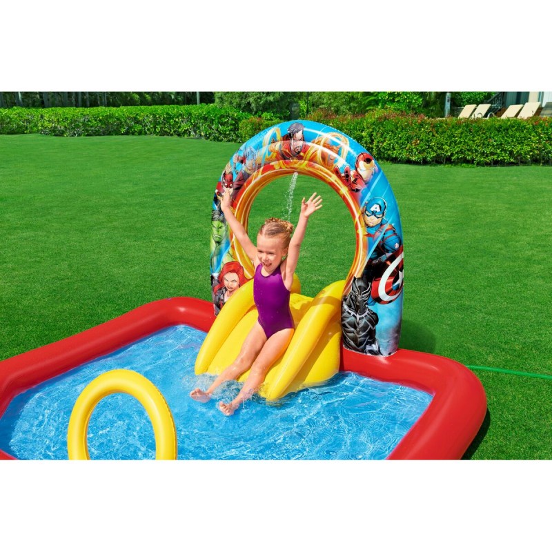 Piscine pour enfants Bestway The Avengers 211 x 198 x 125 cm Parc de jeux