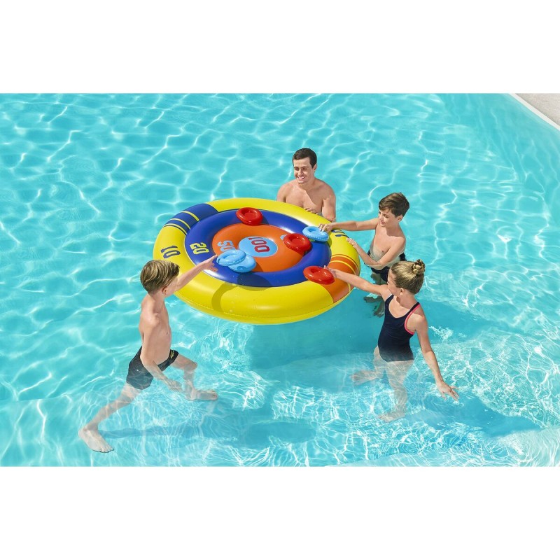 Bestway Spiel Aufblasbares Diskus-Wurfschwimmset D140 cm +3 Jahre Pool 52566