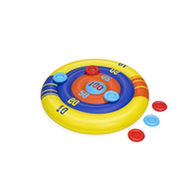 Bestway Spiel Aufblasbares Diskus-Wurfschwimmset D140 cm +3 Jahre Pool 52566