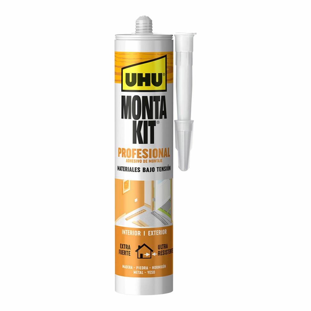 Scellant/Adhésif UHU 6310640 Montakit Professionnel Blanc 350 g