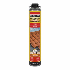 Foam Soudal Polyurethane Gun Roof Red 750 ml