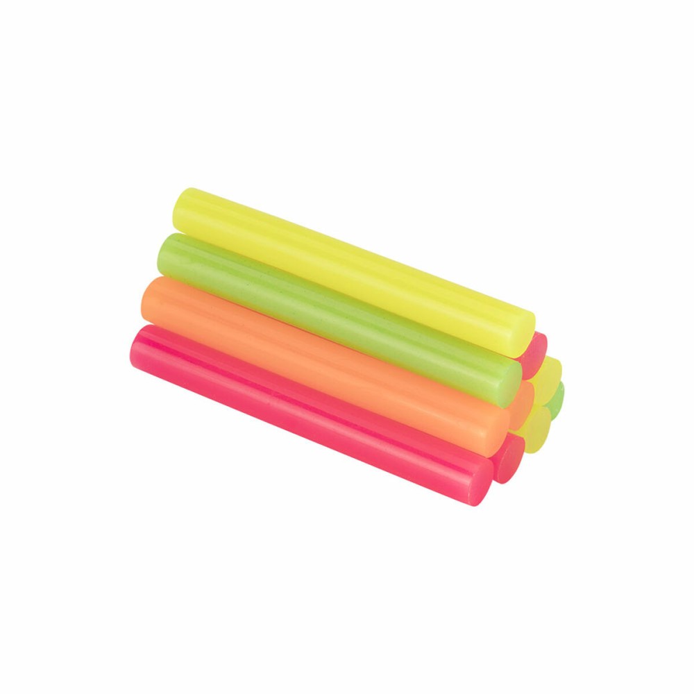 Schmelzklebebalken Salki 430108 Bunt Dekoration Fluor Ø 12 x 95 mm 125 g (12 Stück)