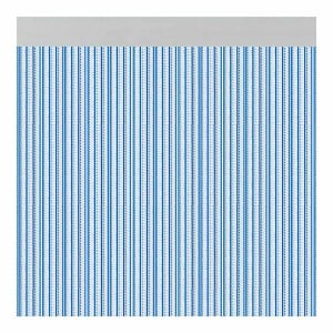 Rideau Acudam Brescia Portes Bleu Extérieur PVC Aluminium 90 x 210 cm