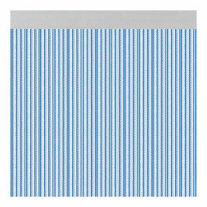 Vorhang Acudam Brescia Türen Blau Außenbereich PVC Aluminium 90 x 210 cm