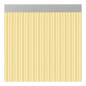 Curtain Acudam Ferrara Doors Yellow Transparent Exterior PVC Aluminium 90 x 210 cm