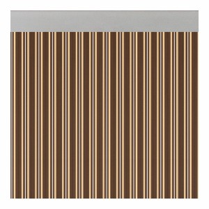 Curtain Acudam Ferrara Doors Brown Ivory Opaque Exterior PVC Aluminium 90 x 210 cm