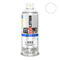 Peinture en spray Pintyplus Evolution RAL 9010 400 ml Base d'eau Pure White