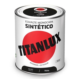 Synthetische Emaille Titanlux 5809006 Schwarz 750 ml