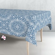 Nappe en rouleau Exma Caoutchouc Bleu Mandala 140 cm x 25 m