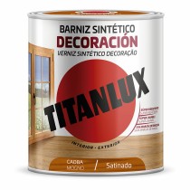 Vernis synthétique Titanlux m11100434 Décoration Satiné Acajou 750 ml