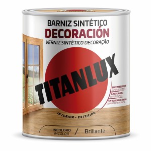 Vernis synthétique Titanlux m10100004 Décoration Brillant Incolore 4 L