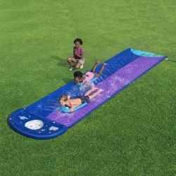 Toboggan d'eau Bestway 488 x 138 cm Coulissant Double