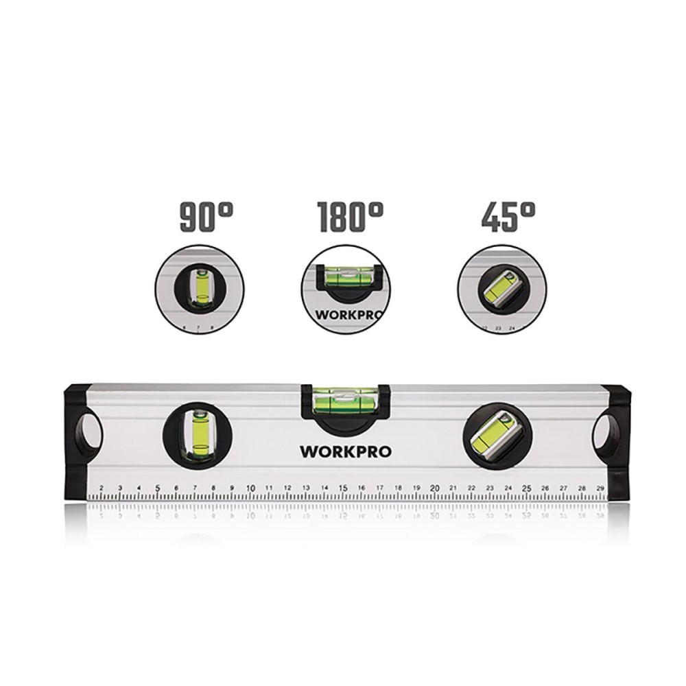 Spirit Level Workpro Aluminium 30 cm