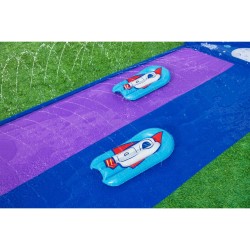 Toboggan d'eau Bestway 488 x 138 cm Coulissant Double