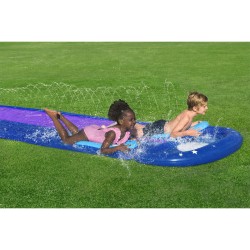 Toboggan d'eau Bestway 488 x 138 cm Coulissant Double