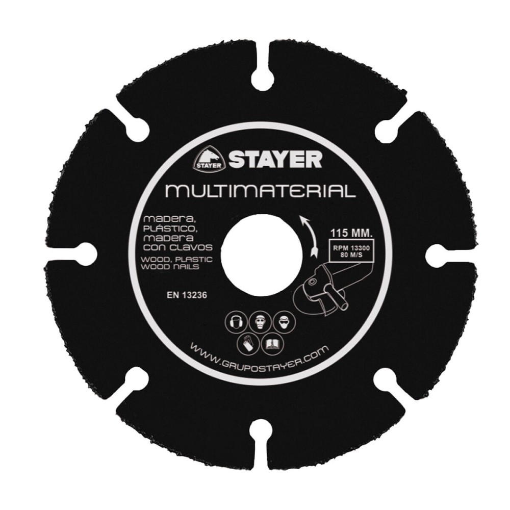 Disque de coupe Stayer Ø125 x 22,2 mm Tous types de matériaux