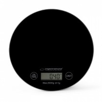 Küchenwaage Esperanza EKS003K Schwarz 5 kg