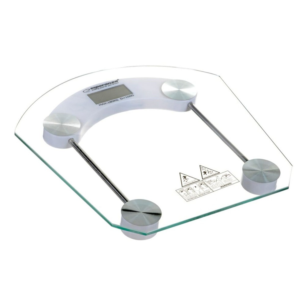 Balance Numérique de Salle de Bain Esperanza EBS008W Blanc verre