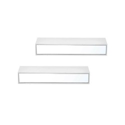 Etagères Bois MDF 2 Pièces Miroir Lot (4 Unités)