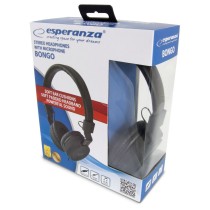 Casques avec Microphone Esperanza EH212K Noir