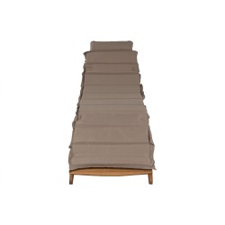 Chaise longue Home ESPRIT Marron Beige 191 x 54 x 61 cm