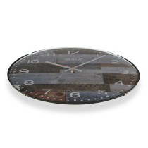 Wall Clock Versa Blue Plastic (4,5 x 31 x 31 cm)