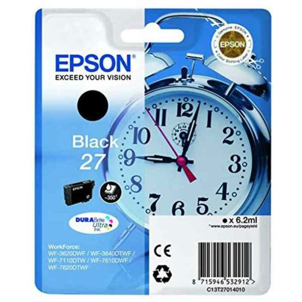 Original Tintenpatrone Epson C13T27014012 Schwarz