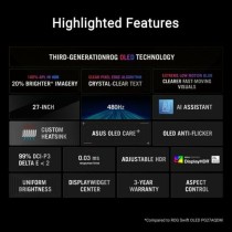 Gaming-Monitor Asus ROG Swift OLED PG27AQDP 27" Quad HD