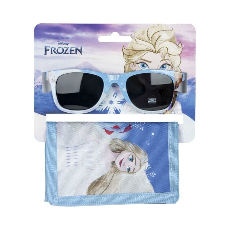 Lunettes de soleil et portefeuille Frozen Bleu