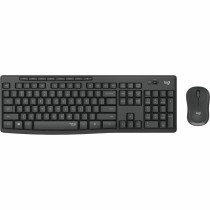 Keyboard and Wireless Mouse Logitech MK295 French Black Grey AZERTY