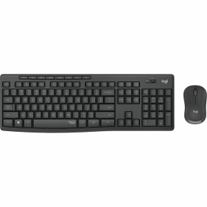 Keyboard and Wireless Mouse Logitech MK295 French Black Grey AZERTY